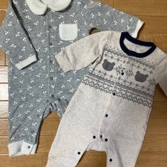 裏起毛　ロンパース　60〜70、 80の画像