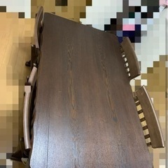 ダイニングセット4人用コタツ付