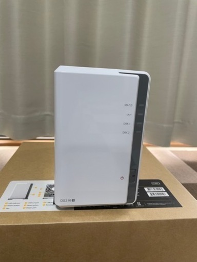 Synology NAS DS216J （ハードディスク WD製 RED 2TB 2個内蔵）
