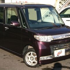 【金利０円・自社ローン】タントカスタム X【車検２年付】/ナビ・HDD・スマートキー・スライドドアの画像
