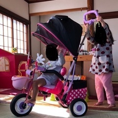 商談中！ミニーちゃんの日除け付き三輪車♪の画像