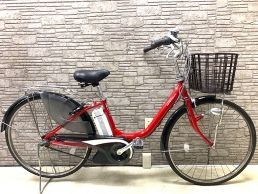 新春SALE 東京23区配達無料　新基準　YAMAHAヤマハ　パスナチュラ　8.1Ah リチウム 電動自転車 中古 26インチ ☆