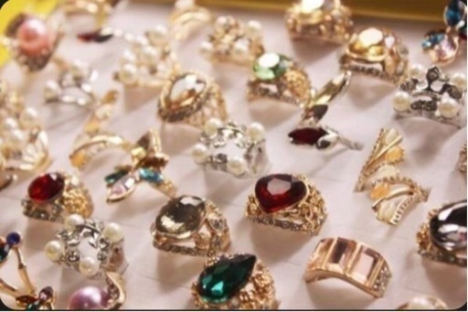 ファッションリング 50個 指輪 キュービックジルコニアダイヤモンド アクセサリー ジュエリー