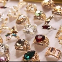 ファッションリング 50個 指輪 キュービックジルコニアダイヤモンド アクセサリー ジュエリーの画像