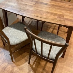 【取引終了】美品　ダイニングテーブルセットの画像