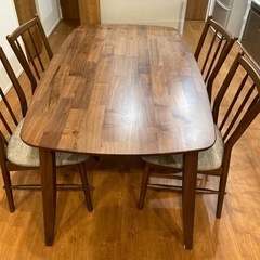 【取引終了】美品　ダイニングテーブルセットの画像