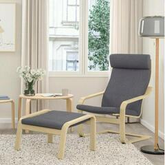 【間もなく削除、美品】IKEAポエング　ダークブラウンの画像