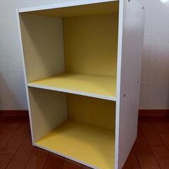 受付1/23まで 譲ります☆カラーボックス 黄色 の画像