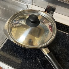 【あげます】柳宗理　鉄フライパン28cm フタ付きの画像