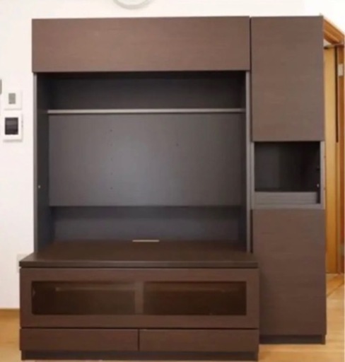 すえ木工 壁面収納型 テレビボード