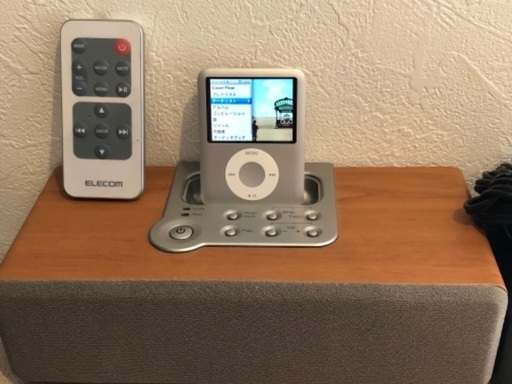 iPod 4GB  ELECOM スピーカー ASP-WP8BRL セット