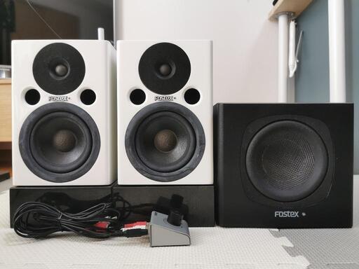 Fostex PM0.4PC(W)　+　PM-SUMmini　+　御影石