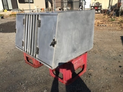 アルミ製ドッグケージ車載用　猟犬運搬等