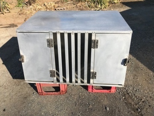 アルミ製ドッグケージ車載用　猟犬運搬等