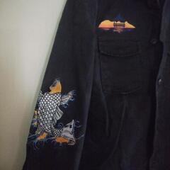 ★ ZARA MAN デニム刺繍 登り鯉 ★の画像