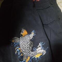 ★ ZARA MAN デニム刺繍 登り鯉 ★の画像