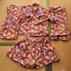 ハンドメイド 浴衣 セパレート 麻の葉 帯無し