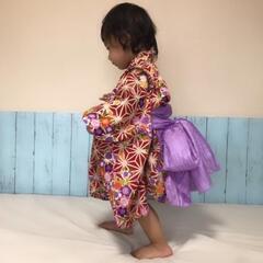 ハンドメイド 浴衣 セパレート 麻の葉 帯無しの画像