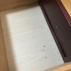 POMONA 本棚　キャビネット　ポモナ　昭和レトロ家具　ワインレッド　2分割　の画像