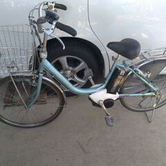 電動自転車 ブリジストン アシスタ 24インチ 3速 LEDライト付 水色