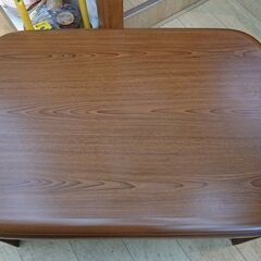 折りたたみ式 家具調こたつ コタツ 木目調 ブラウン■幅105㎝×奥行75㎝×高さ36／41㎝■買取帝国 朝霞店 配達可能の画像