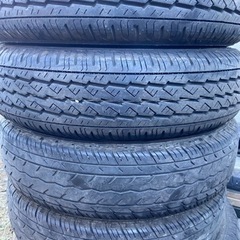 (バリ山2021年)145/80R12 ノーマルタイヤ4本　１２...
