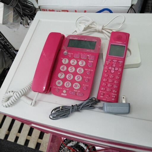 SHARP　子機付　電話機　JD-G40CL  ピンク　札幌　リサイクルショップ　ホームプラスリサイクル　白石区