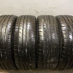 DUNLOP ENASAVE RV504 215/55R17 17インチ 夏タイヤ 4本 2017～18年製 バリ溝 ヴェゼル エスティマ等　(MTC217) クレジットカード QRコード決済可能