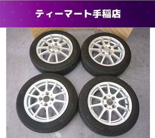 YOKOHAMA BluEarth 夏タイヤ ホイールセット ZEPHYR 14×51/2J ET45 4穴 PCD100 155/65R14 75S ヨコハマタイヤ 19年製 札幌市手稲区