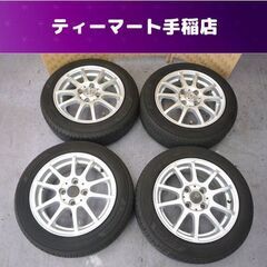 YOKOHAMA BluEarth 夏タイヤ ホイールセット ZEPHYR 14×51/2J ET45 4穴 PCD100 155/65R14 75S ヨコハマタイヤ 19年製 札幌市手稲区