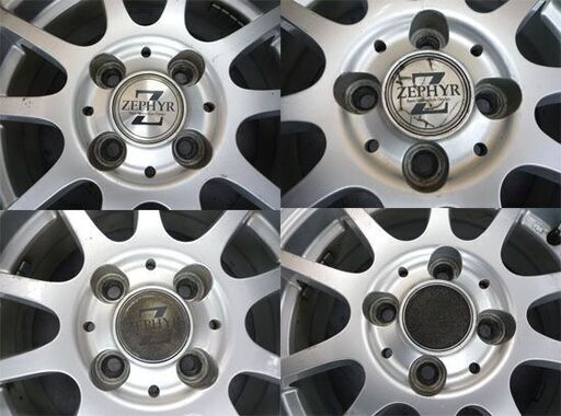 YOKOHAMA BluEarth 夏タイヤ ホイールセット ZEPHYR 14×51/2J ET45 4穴 PCD100 155/6