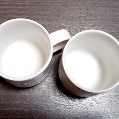 スノーマン カップ 陶器 150ml 2個セットの画像