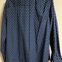 GAP ブラウス　XLサイズ　水玉ネイビーの画像