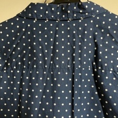 GAP ブラウス　XLサイズ　水玉ネイビーの画像