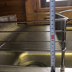 ラバーゼ 水切りかご大 サイズ約452×312×140 重量約1530gの画像