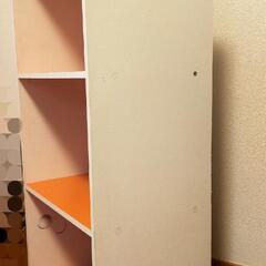 受付1/23まで 譲ります☆カラーボックス 3段 オレンジの画像