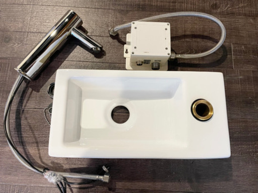 陶器製 手洗い器 センサー水栓セット　洗面ボウル