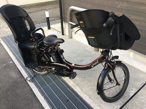 地域限定送料無料　ヤマハ　キッスミニ　アン　15,4AH　三人乗り　子供乗せ　黒　ギュットミニ　アンジェリーノ　神戸市　電動自転車