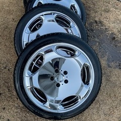 値下げメッキホイール19インチバリ山タイヤセット