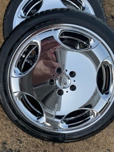 値下げメッキホイール19インチバリ山タイヤセット