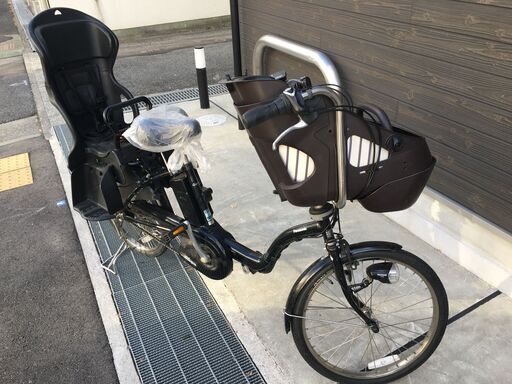 地域限定送料無料 パナソニック ギュットミニ 三人乗り 8,9AH 子供乗せ