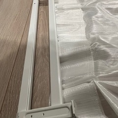 <お譲りします>カーテン&レール　縦110㎝横130㎝の画像