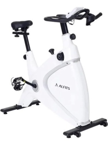 最新型！◆2022年型◆どこよりも最安値！！【新品未開封！30%OFF！】定価￥59,800 アルインコ(ALINCO) フィットネスバイク 2022年モデル BK1721 家庭用 静音 組立簡単 測定機能 タブレット可 安全設計 微調整可能 スピンバイク ダイエット器具 白 BK1721WH