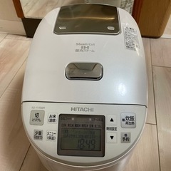【決定しました】2017年製　炊飯器　日立　白の画像