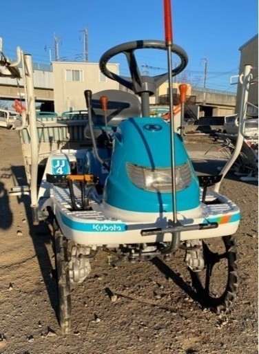（ヤ）クボタ4条乗用型田植機JJ4エンジン一発確認済み4.3馬力
