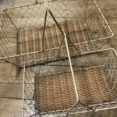 ワイヤーバスケット大小セット