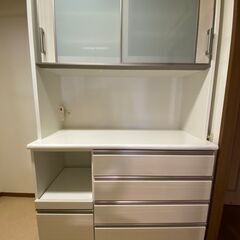 【値下】ニトリ 食器棚 キッチンボード  ポスティア120KBWHの画像