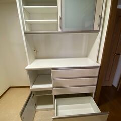 【値下】ニトリ 食器棚 キッチンボード  ポスティア120KBWHの画像