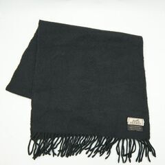 エルメス カシミヤ フリンジ ロゴ マフラー HERMES エルメス カシミヤ フリンジ ロゴ マフラー ストール ブラック