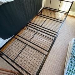 シングルベッド　マットレス付きの画像